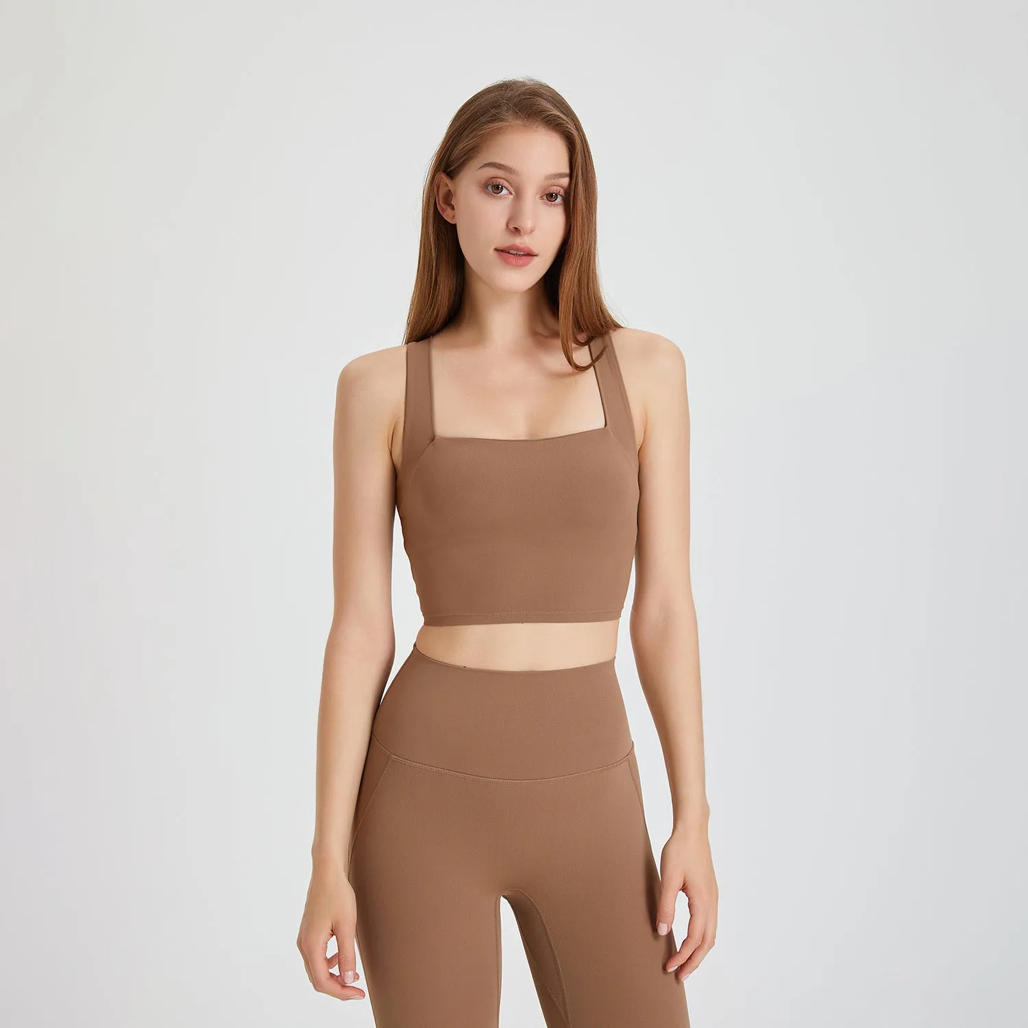 Nude Feel Seamless Shockproof Sports Bra | Ultra-Comfortable Activewear for Women
