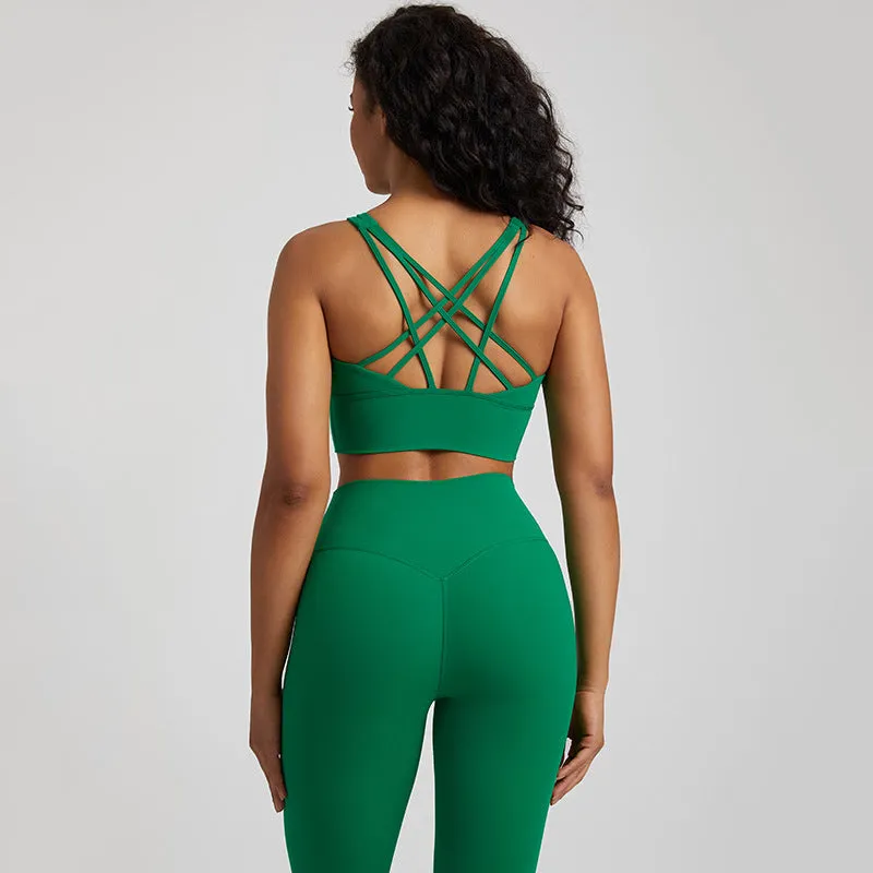Nude Feel Seamless Shockproof Sports Bra | Ultra-Comfortable Activewear for Women