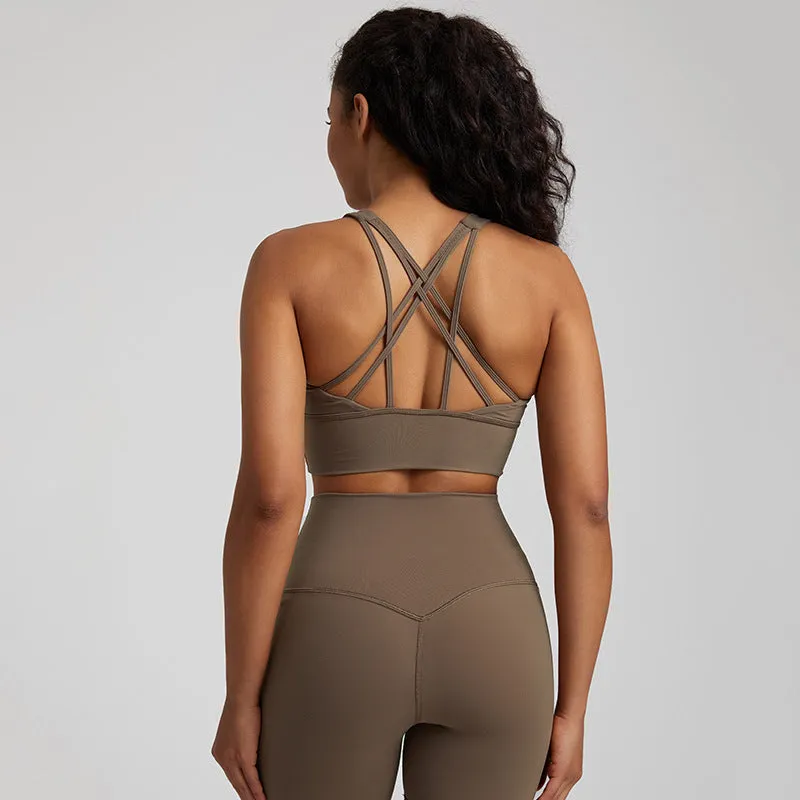 Nude Feel Seamless Shockproof Sports Bra | Ultra-Comfortable Activewear for Women