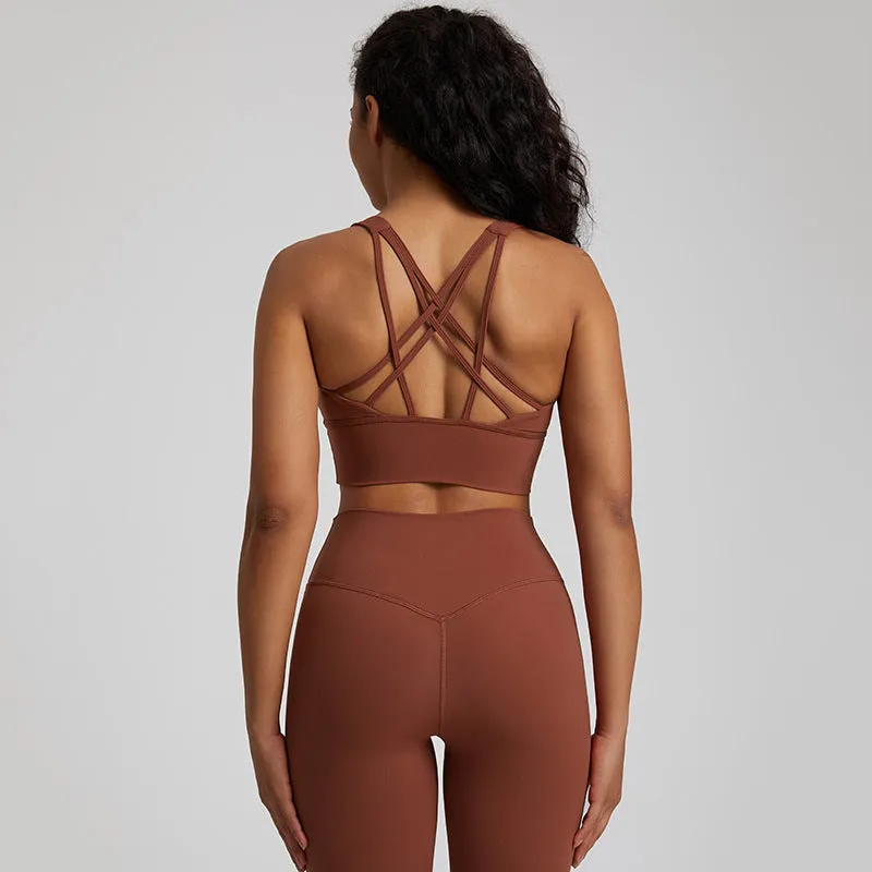 Nude Feel Seamless Shockproof Sports Bra | Ultra-Comfortable Activewear for Women