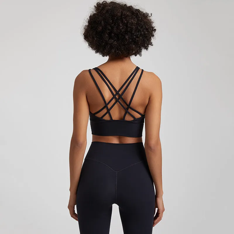 Nude Feel Seamless Shockproof Sports Bra | Ultra-Comfortable Activewear for Women