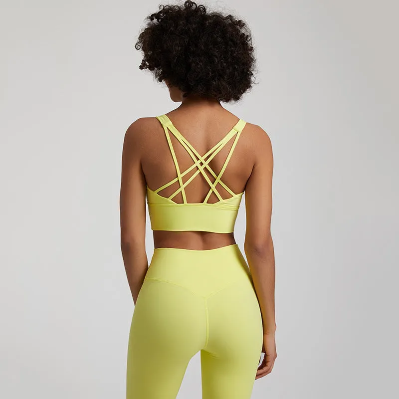 Nude Feel Seamless Shockproof Sports Bra | Ultra-Comfortable Activewear for Women