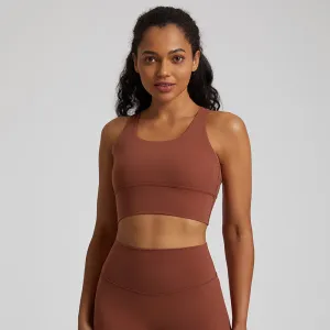 Nude Feel Seamless Shockproof Sports Bra | Ultra-Comfortable Activewear for Women