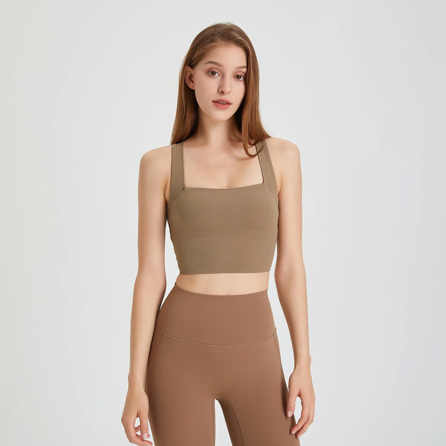 Nude Feel Seamless Shockproof Sports Bra | Ultra-Comfortable Activewear for Women