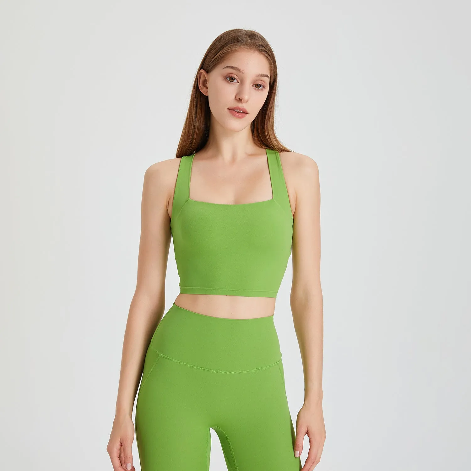 Nude Feel Seamless Shockproof Sports Bra | Ultra-Comfortable Activewear for Women