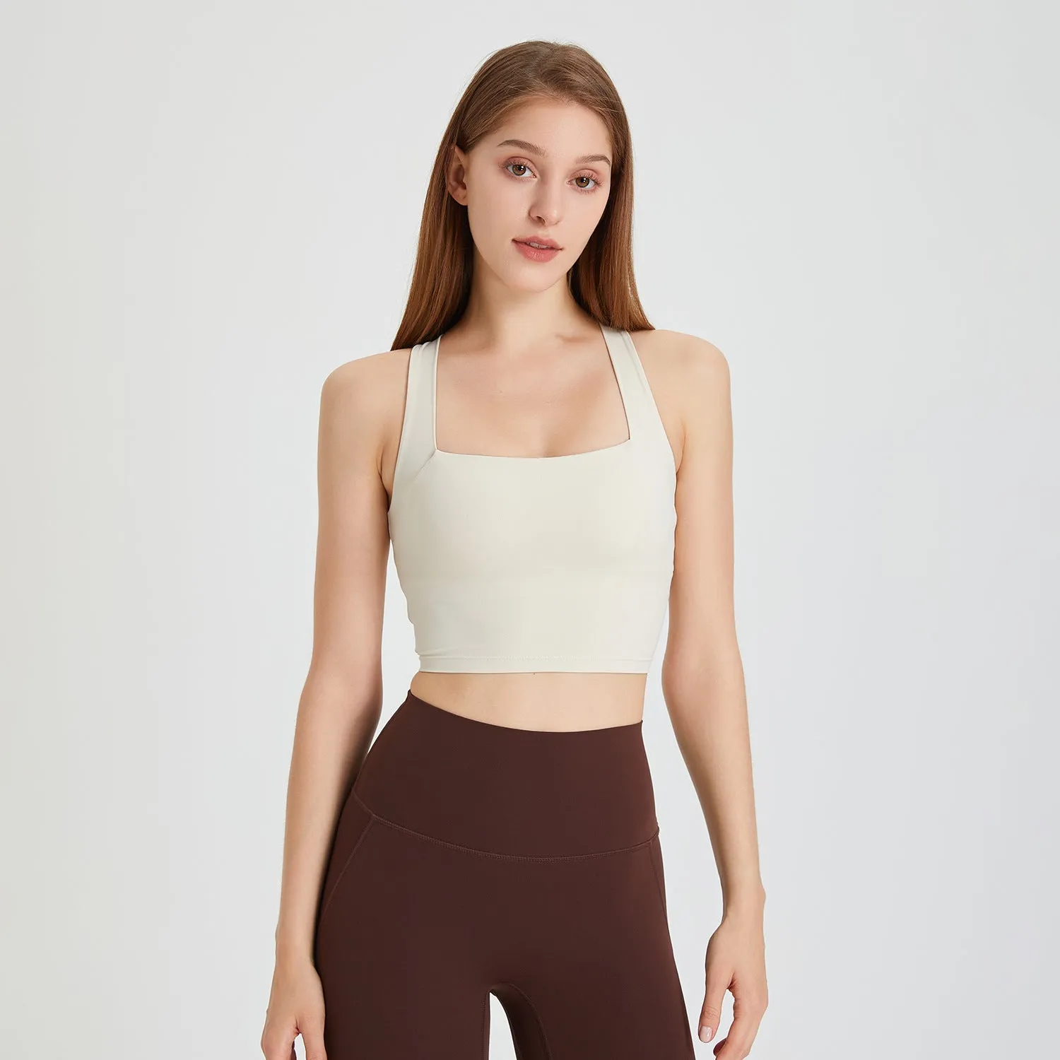 Nude Feel Seamless Shockproof Sports Bra | Ultra-Comfortable Activewear for Women