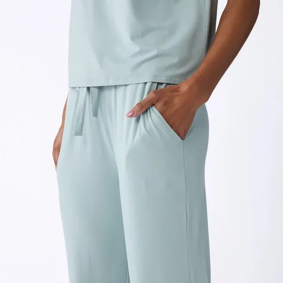 NWT Cozy Earth Bamboo Stretch-Knit Pajama Pants- Brook- L