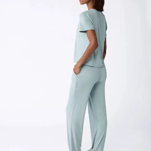 NWT Cozy Earth Bamboo Stretch-Knit Pajama Pants- Brook- L