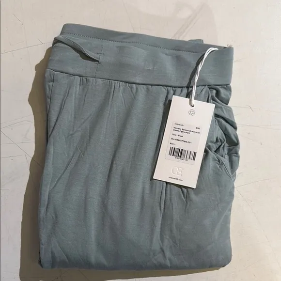 NWT Cozy Earth Bamboo Stretch-Knit Pajama Pants- Brook- L