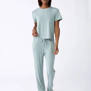 NWT Cozy Earth Bamboo Stretch-Knit Pajama Pants- Brook- L