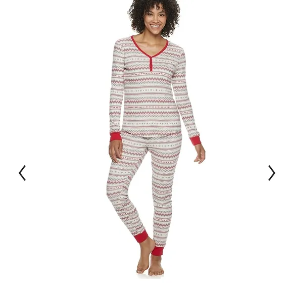 NWT fam Bundle NEW Matching Christmas Pajamas matching Lauren Conrad LC Jammies