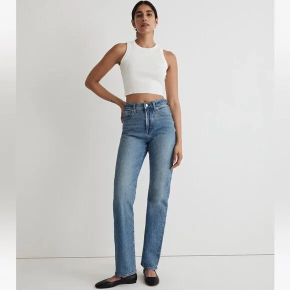 NWT Madewell The Petite '90s Straight Jean