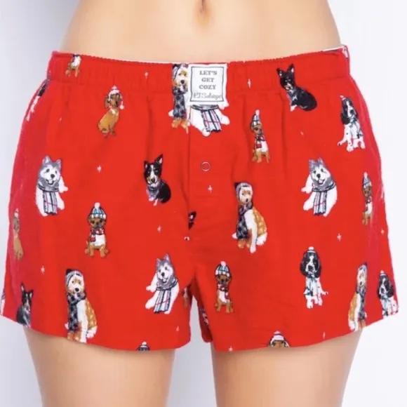 NWT PJ Salvage Set Happy Howlidays Dogs Pajamas