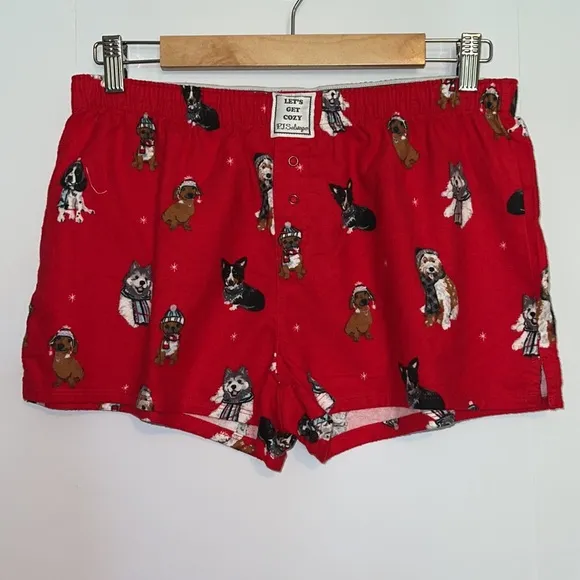 NWT PJ Salvage Set Happy Howlidays Dogs Pajamas