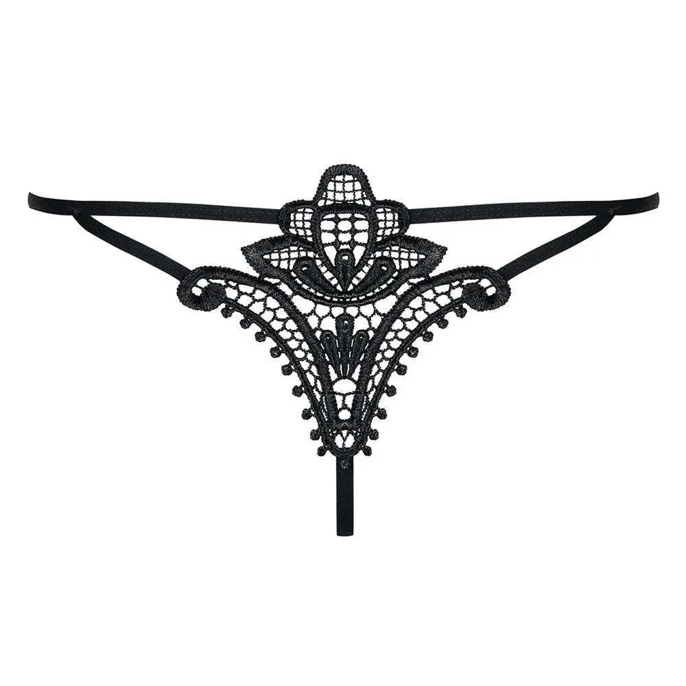 Obsessive Luiza Thong Black