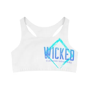 Ocean  White Seamless Sports Bra