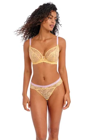 Offbeat Plunge Bra - Yellow