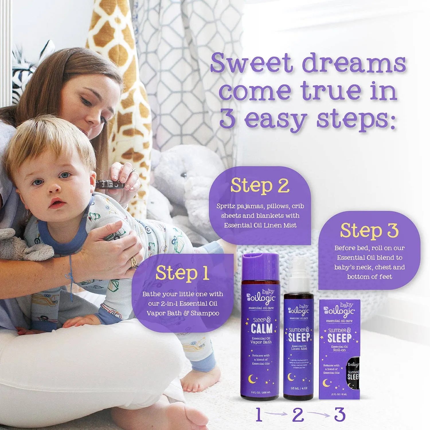 Oilogic Baby & Kid Solutions - Slumber & Sleep Essential Oil Linen Mist