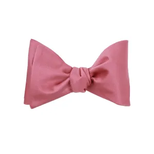 Old Rose Satin Self Tie Bow Tie