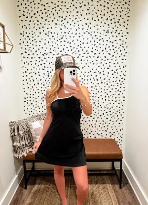 On the Move Athletic Dress-Black