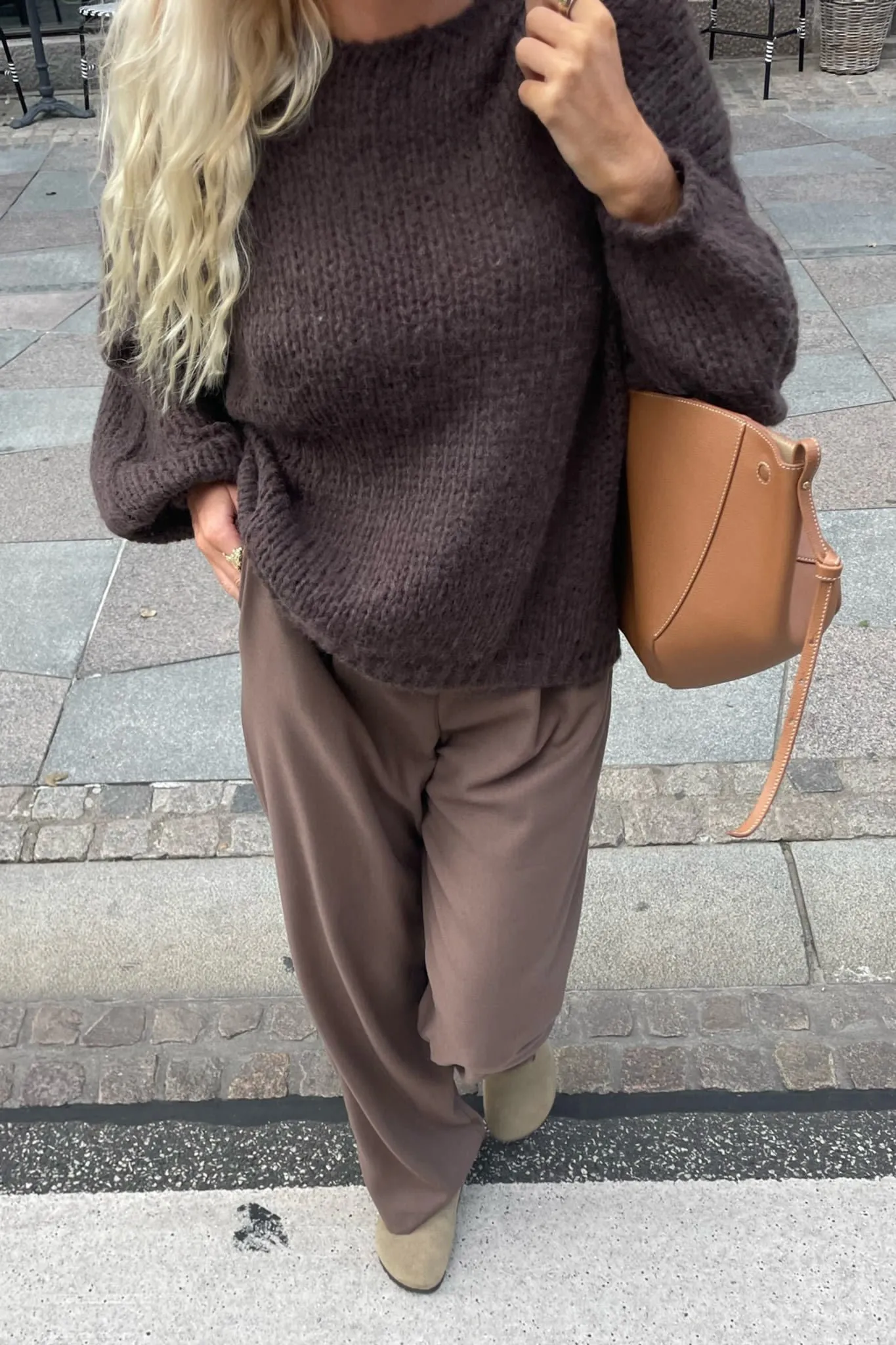 ONLNordic Strik - Chokolade Brun