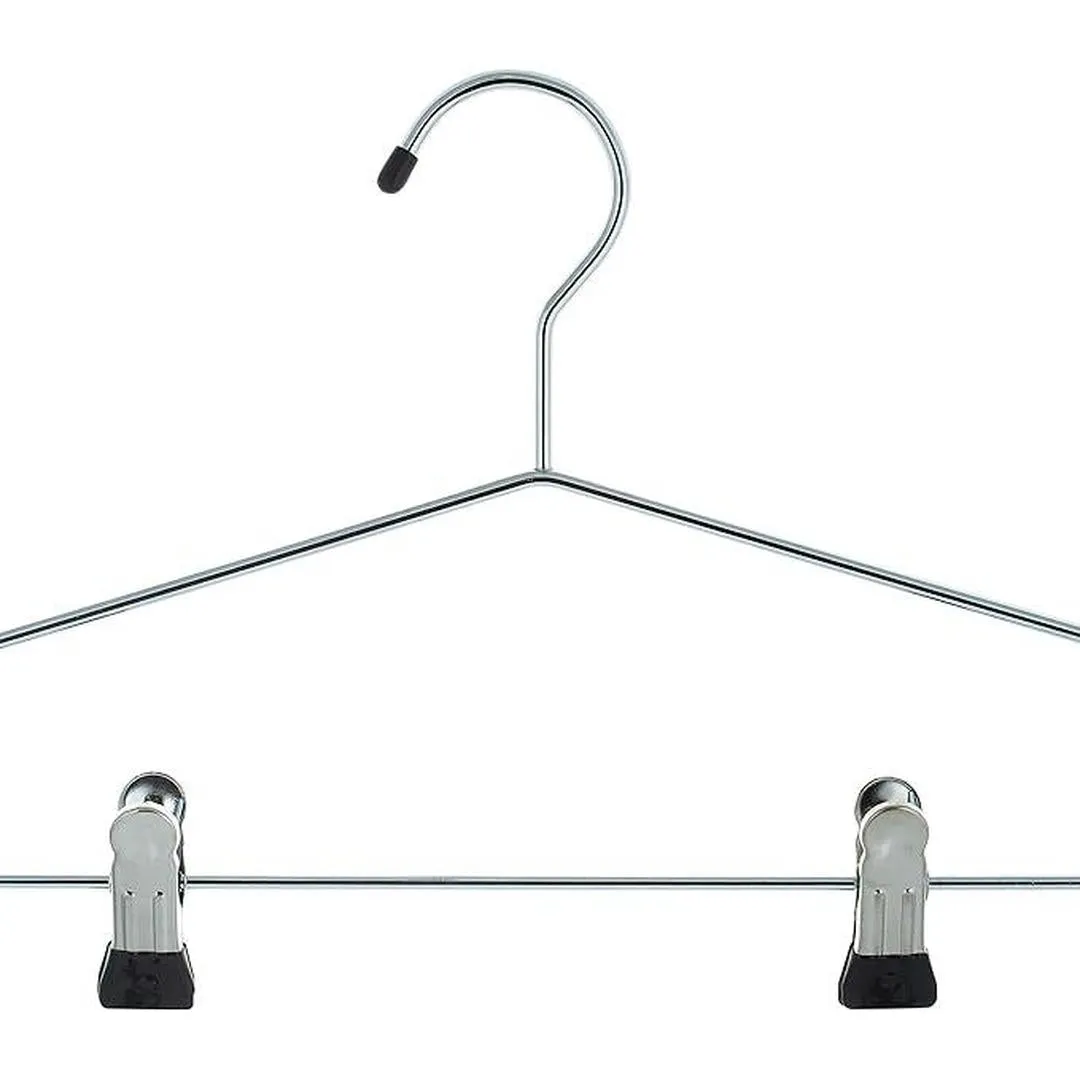 Organize It All 4 Tier Swing Arm Slack Rack Hanger, Closet Organizer for Pants, Scarves, Skirts, Chrome, 16.00 x 18.25 x 0.01