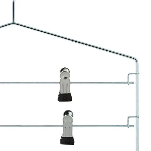 Organize It All Chrome 4 Tier Swing Arm Slack Closet Hanger