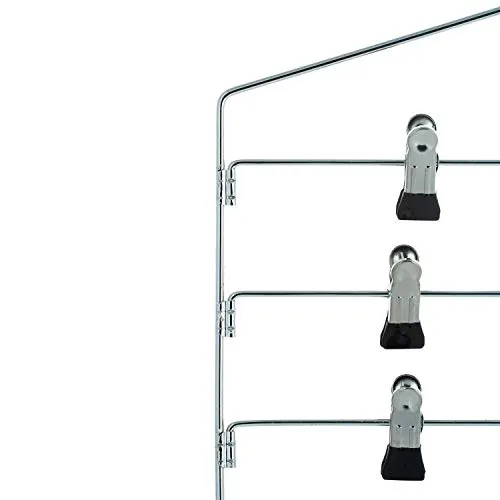 Organize It All Chrome 4 Tier Swing Arm Slack Closet Hanger