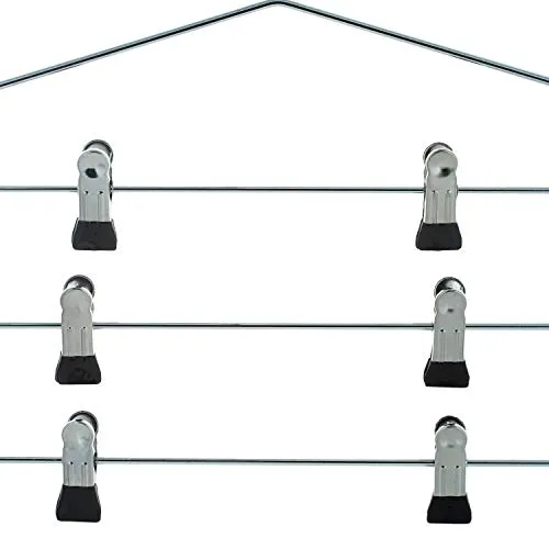 Organize It All Chrome 4 Tier Swing Arm Slack Closet Hanger