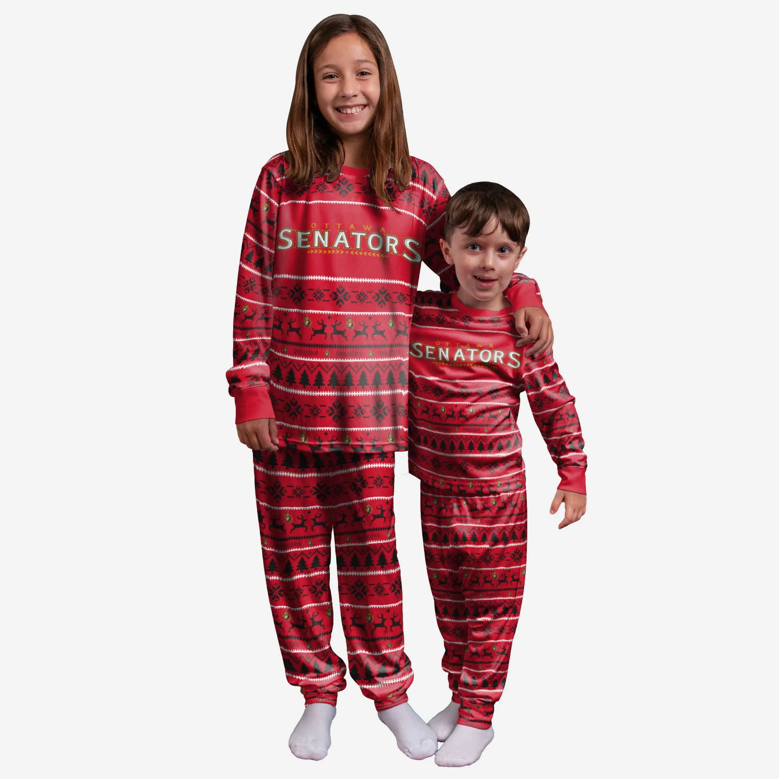 Ottawa Senators Youth Family Holiday Pajamas