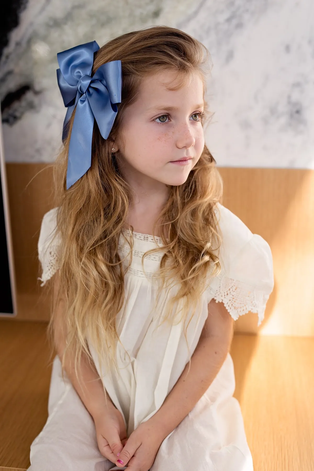 Oversized Bow Pony/Clip - Black