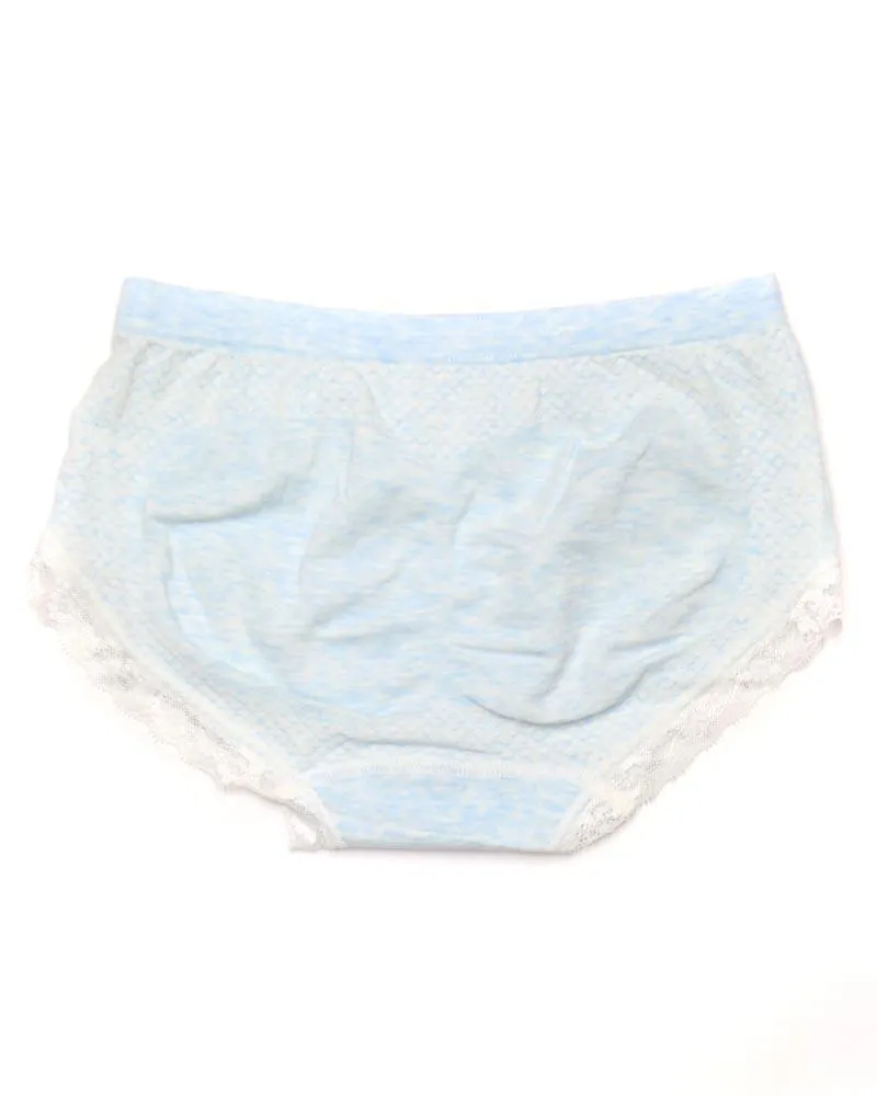 Pack of 2 Basic Soft Cotton Stretchable Lace Panty FP-657 - Mix Colors