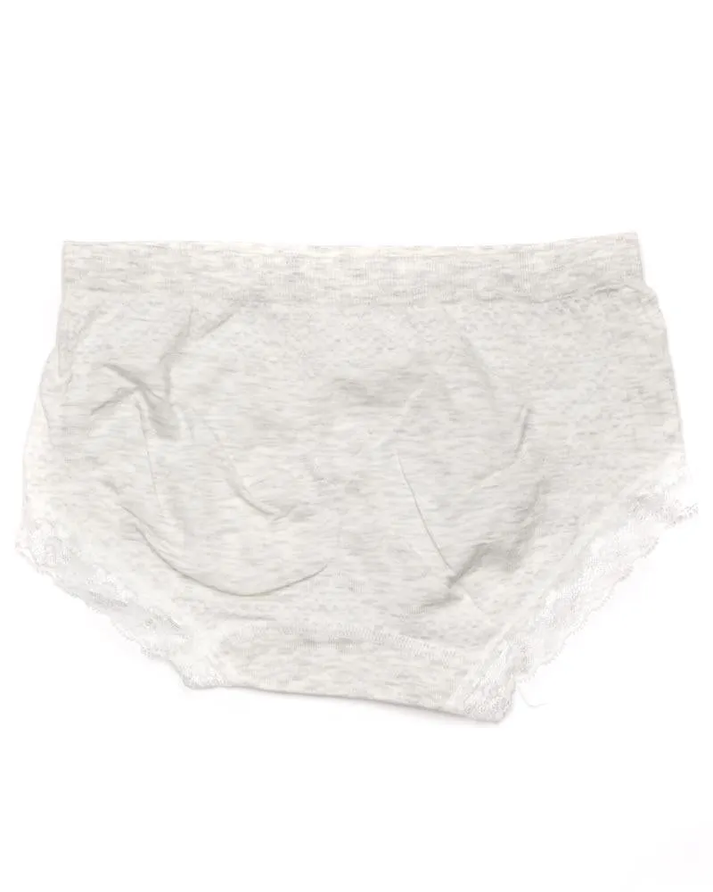 Pack of 2 Basic Soft Cotton Stretchable Lace Panty FP-657 - Mix Colors
