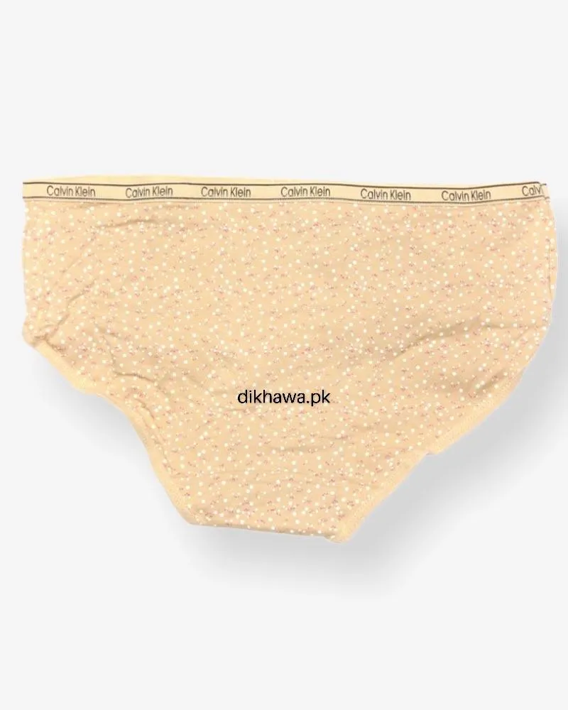Pack Of 2 CK Dotted Panties - Soft Cotton Stretchable Jersey Panty