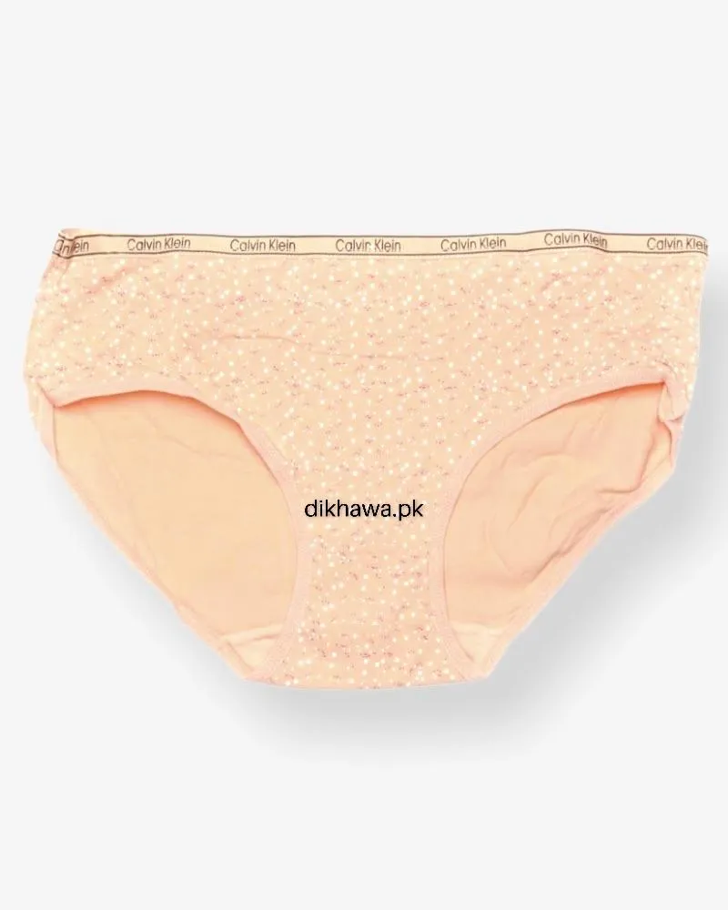 Pack Of 2 CK Dotted Panties - Soft Cotton Stretchable Jersey Panty