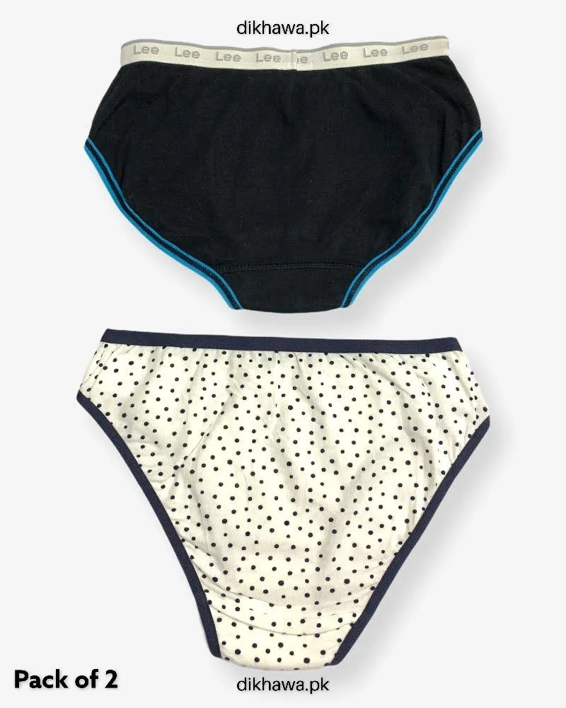 Pack of 2 Imported Stocklot Branded Cotton Panty Stretchable Cotton Panty 2021