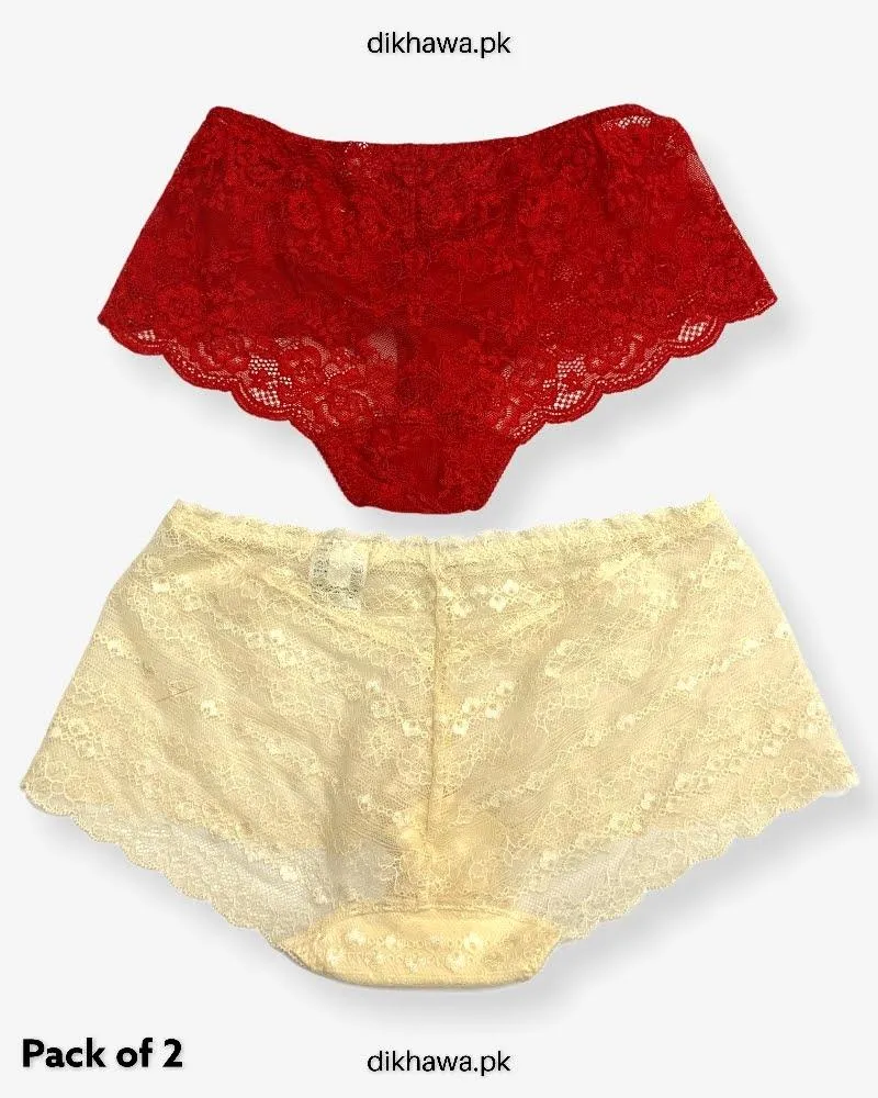 Pack of 2 Imported Stocklot Branded Net Panty Stretchable Net Panty 2021