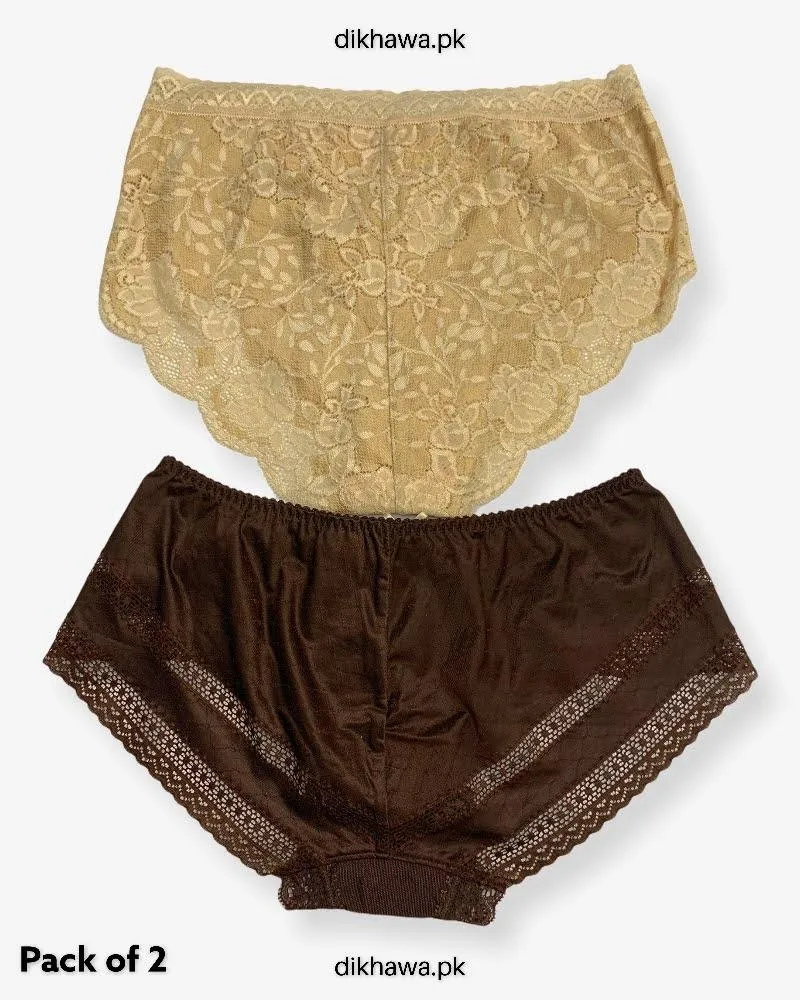 Pack of 2 Imported Stocklot Branded Net Panty Stretchable Net Panty 2021