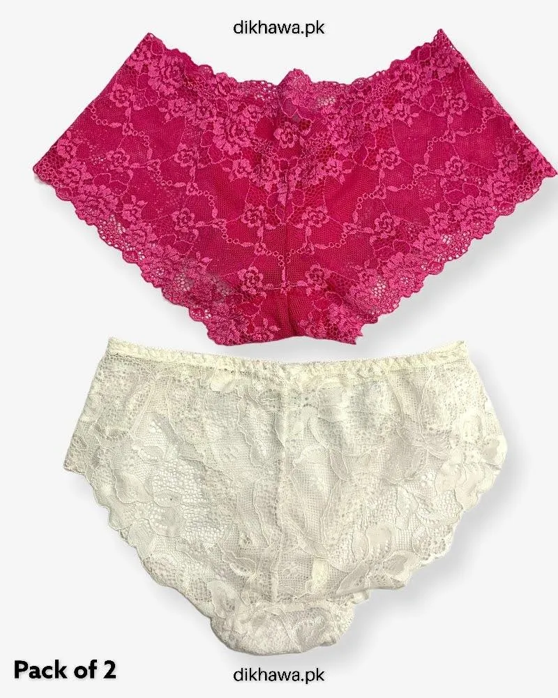 Pack of 2 Imported Stocklot Branded Net Panty Stretchable Net Panty 2021
