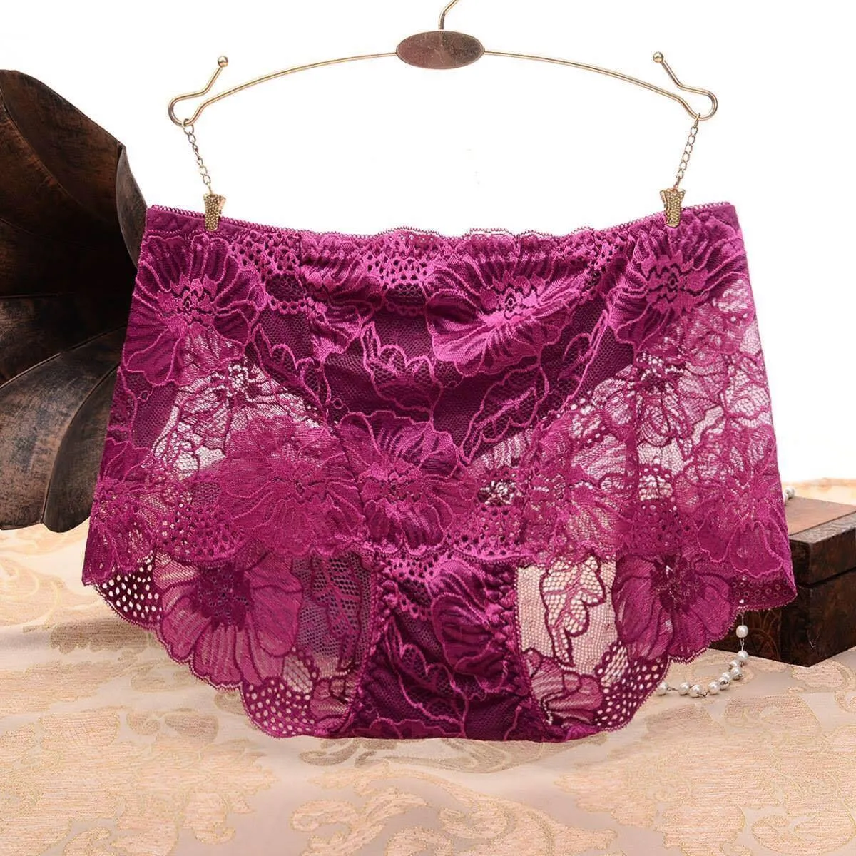 Pack of 2 Sexy Net Panty - SH-640 - Sisterhood - Black White Red Skin