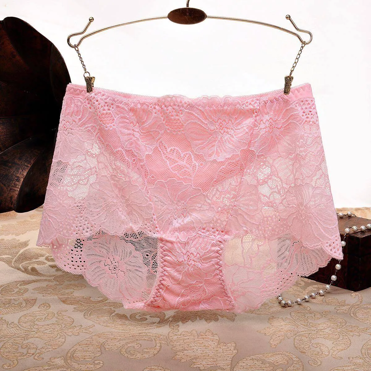 Pack of 2 Sexy Net Panty - SH-640 - Sisterhood - Black White Red Skin