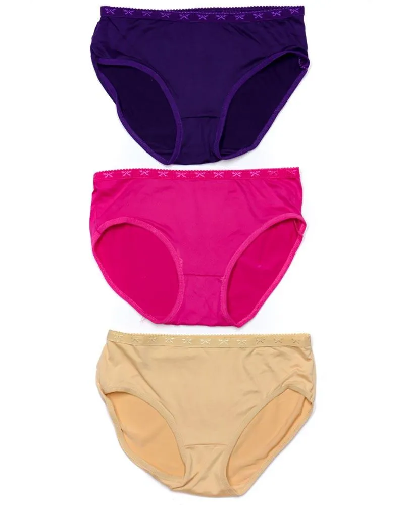 Pack of 3 Basic Soft Cotton Panty AN-336 - Mix Colors