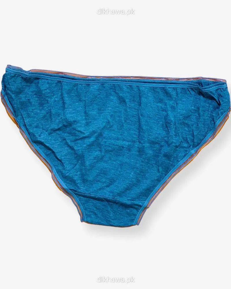 Pack Off 4 129894-B Bikini Flourish Underwear - Cotton Panty