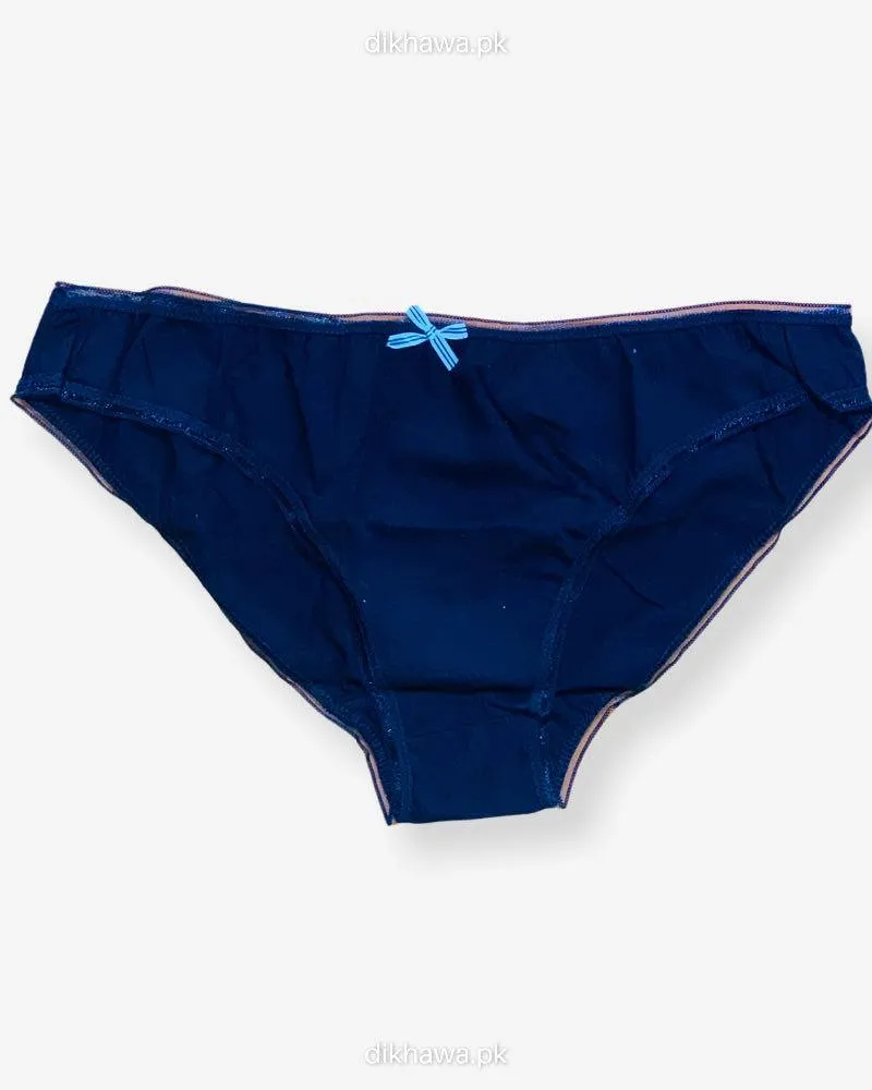 Pack Off 4 129894-B Bikini Flourish Underwear - Cotton Panty