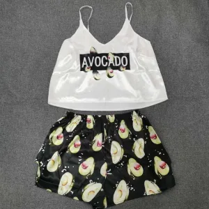Pajamas for Woman Silk Animal Print