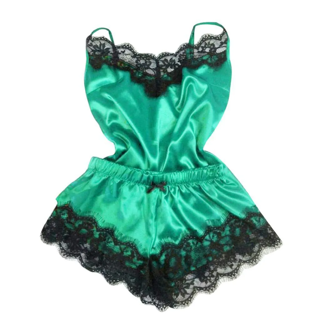 Pajamas simulation silk nightgown plus size home underwear skirt