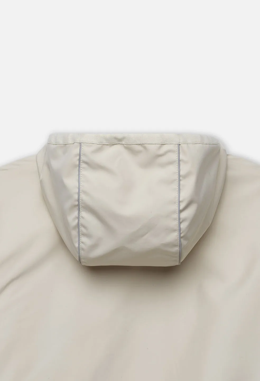 Paneled Nylon Anorak / Ivory