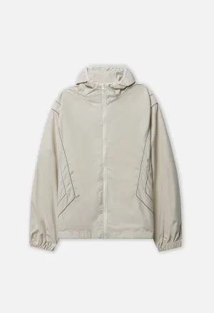 Paneled Nylon Anorak / Ivory