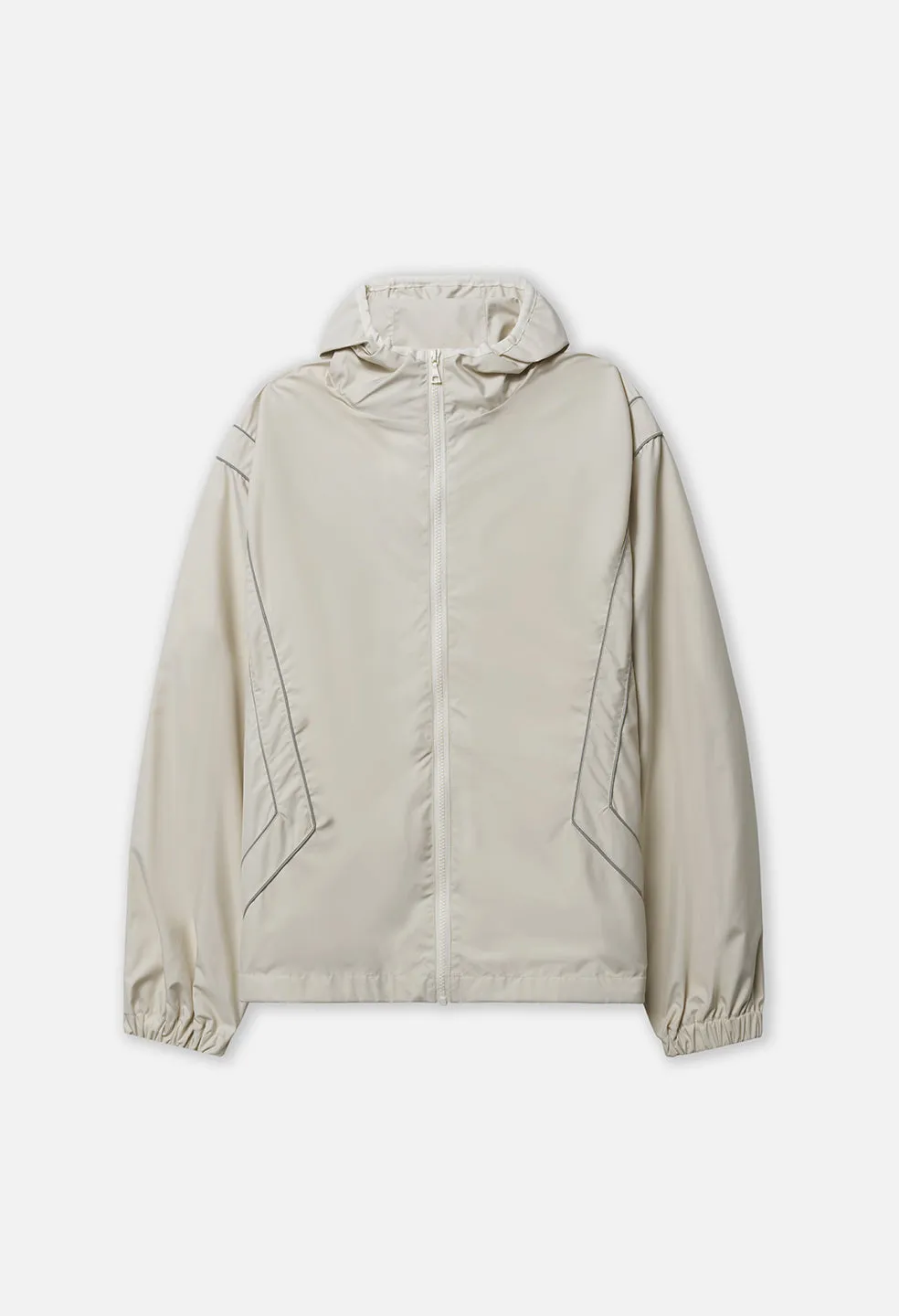 Paneled Nylon Anorak / Ivory