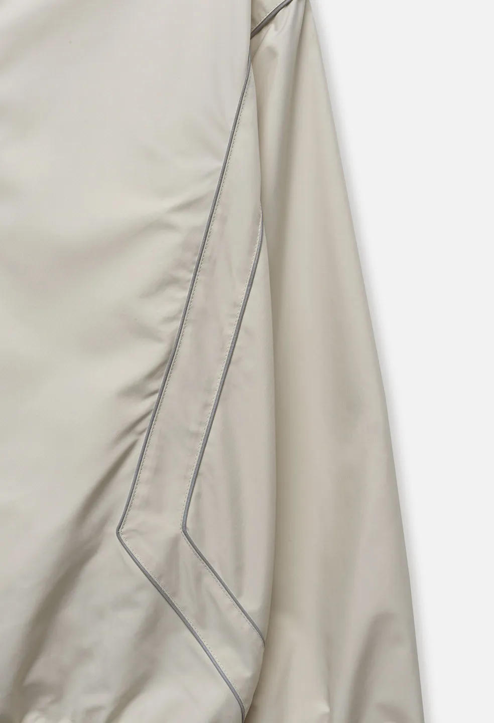 Paneled Nylon Anorak / Ivory